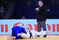 Iva Oberan, Croatia and Savita Russo, Italy fight during European Senior Judo Championship, Women up to 63 kilos, bronze, in Zagreb, Croatia, on April 26, 2024. Photo: Marko Prpic\/PIXSELL
