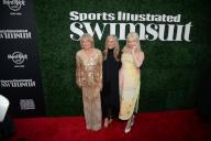 May 18, 2023 - New York, New York, USA: Martha Stewart, MJ Day and Kim Petras attend the the Sports Illustrated Swimsuit 2023 issue red carpet at the Hard Rock Hotel in Manhattan. (Sam Simmonds/Polaris