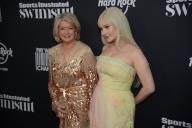 May 18, 2023 - New York, New York, USA: Martha Stewart and Kim Petras attend the the Sports Illustrated Swimsuit 2023 issue red carpet at the Hard Rock Hotel in Manhattan. (Sam Simmonds/Polaris