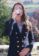 4/13/2014 - Queenstown, , New Zealand: The Duke and Duchess of Cambridge sample local red wines at the Otago Wines Amisfield winery in Queenstown ,New Zealand, Sunday, 13th April 2014. (Stephen Lock / i-Images / Polaris