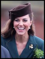 March 17, 2012 - London, United Kingdom: Catherine, Duchess of Cambridge at the 1st Battalion Irish Guards St Patrickâs Day Parade at Mons Barracks, Aldershot, Saturday 17th March 2012. (Stephen Lock/i-Images/POLARIS
