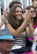 July 31, 2012 - London, United Kingdom: Duke and Duchess of Cambridge and Prince Harry watching Zara Phillips competing at the show jumping event at the London 2012 Olympics , Tuesday 31st July 2012 (i-Images/POLARIS