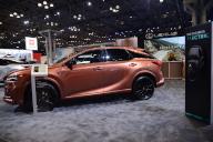 March 28, 2024 - New York, New York, USA: Lexus line-up on display at the NY International Auto Show at the Javits Center. (Sam Simmonds\/Polaris
