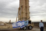 The Ein Shemer base where a battery of four Arrow anti-ballistic missiles are deployed, in anticipation of war with Iraq. (Polaris