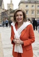Image Licensed to i-Images / Polaris) Picture Agency. 26/04/2024. Oxford, United Kingdom: Nancy Pelosi at the Oxford University, United Kingdom, where she gave the Benazir Bhutto Lecture at the Oxford Union. (i-Images / Polaris