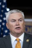 April 30, 2024 - Washington, DC, United States: United States Representative James Comer (Republican of Kentucky) offers remarks on antisemitism on college campuses during a press conference at the US Capitol in Washington, DC, Tuesday, April 30, 2024. (Rod Lamkey / CNP / Polaris