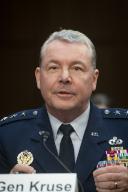 May 2, 2024 - Washington, DC, United States: Lieutenant General Jeffrey A. Kruse, USAF, Director of Defense Intelligence Agency, appears before a Senate Committee on Armed Services hearing to examine worldwide threats in the Dirksen Senate Office Building in Washington, DC, Thursday, May 2, 2024. (Rod Lamkey \/ CNP \/ Polaris