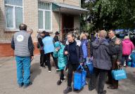 KHARKIV, UKRAINE - MAY 13, 2024 - People from Kharkiv region stay at an evacuation centre, Kharkiv, northeastern Ukraine. (Ukrinform/POLARIS