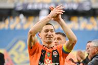 LVIV, UKRAINE - MAY 11, 2024 - Midfielder Taras Stepanenko of FC Shakhtar Donetsk is seen after a 1-0 win over FC Dynamo Kyiv in the 2023\/24 Ukrainian Premier League Matchday 28 game at the Arena Lviv, Lviv, western Ukraine. The Miners have won the 2023\/24 Ukrainian Premier League title early with a seven-point gap and two rounds before the end of the championship due to the goal of Shakhtarâs midfielder Heorhii Sudakov in the 33rd minute. (Ukrinform\/POLARIS