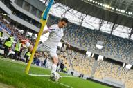 LVIV, UKRAINE - MAY 11, 2024 - Midfielder Mykola Shaparenko of FC Dynamo Kyiv takes a corner kick during the 2023\/24 Ukrainian Premier League Matchday 28 game against FC Shakhtar Donetsk at the Arena Lviv, Lviv, western Ukraine. The Miners have won the 2023\/24 Ukrainian Premier League title early with a seven-point gap and two rounds before the end of the championship due to the goal of Shakhtarâs midfielder Heorhii Sudakov in the 33rd minute. (Ukrinform\/POLARIS