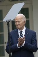 5/14/2024 - Washington, District of Columbia, United States of America: United States President Joe Biden makes remarks on American Investments and Jobs at the White House in Washington, DC, May 14, 2024. (Chris Kleponis / CNP / Polaris
