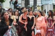May 15, 2024 - Cannes, France: (L-R) Agathe Riedinger, Kilia Fernane, Lea Gorla, Alexandra Noisier attend the 