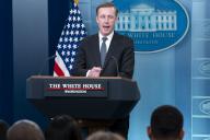 May 13, 2024 - Washington, DC, United States: National Security Advisor Jake Sullivan responds to a question from the news media during the daily briefing at the White House in Washington, DC, USA, 13 May 2024. Sullivan briefed and responded to questions about President Bidenâs Israel policy. (Shawn Thew / CNP / Polaris