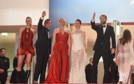 May 15, 2024 - Cannes, France: (L-R) Tessa Hoder, Besir Zeciri, Trine Dyrholm, Vic Carmen Sonne, Magnus von Horn attend the 
