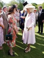 Image Licensed to i-Images / Polaris) Picture Agency. 15/05/2024. London, United Kingdom: Queen Camilla with Dame Arlene Phillips at a Buckingham Palace Garden Party in London. ( i-Images / Polaris) 
