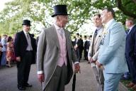 Image Licensed to i-Images / Polaris) Picture Agency. 15/05/2024. London, United Kingdom: King Charles III meeting Barney and Bradley Walsh at a Buckingham Palace Garden Party in London. ( i-Images / Polaris) 
