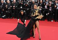77th International Cannes Film Festival / Festival de Cannes 2024. Day two. Model Iris Mitenar before the premiere of the film "Furiosa: The Chronicles of Mad Max." 15.05.2024 France, Cannes (Anatoliy Zhdanov/Kommersant/POLARIS