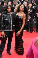 77th International Cannes Film Festival \/ Festival de Cannes 2024. Day two. Model Naomi Campbell (right) before the premiere of the film "Furiosa: The Mad Max Chronicles." 15.05.2024 France, Cannes (Anatoliy Zhdanov\/Kommersant\/POLARIS