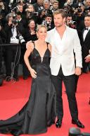 77th International Cannes Film Festival / Festival de Cannes 2024. Day two. Actors Elsa Pataky (left) and Chris Hemsworth before the premiere of the film "Furiosa: The Mad Max Chronicles." 15.05.2024 France, Cannes (Anatoliy Zhdanov/Kommersant/POLARIS
