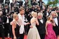 77th International Cannes Film Festival / Festival de Cannes 2024. Day two. From left to right: actors Elsa Pataky, Chris Hemsworth, Anya Taylor-Joy and director George Miller before the premiere of Furiosa: The Mad Max Chronicles. 15.05.2024 France, Cannes (Anatoliy Zhdanov/Kommersant/POLARIS