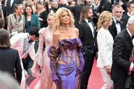 77th International Cannes Film Festival / Festival de Cannes 2024. Day two. Model Victoria Silvstedt (center) before the premiere of the film "Furiosa: The Chronicles of Mad Max." 15.05.2024 France, Cannes (Anatoliy Zhdanov/Kommersant/POLARIS