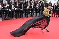 77th International Cannes Film Festival / Festival de Cannes 2024. Day two. Model Iris Mitenar before the premiere of the film "Furiosa: The Chronicles of Mad Max." 15.05.2024 France, Cannes (Anatoliy Zhdanov/Kommersant/POLARIS