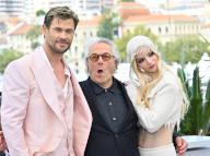 77th International Cannes Film Festival / Festival de Cannes 2024. Day three. From left to right: actor Chris Hemsworth, director George Miller and actress Anya Taylor-Joy during a photo call for the film Furiosa: The Mad Max Saga. 16.05.2024 France, Cannes (Anatoliy Zhdanov/Kommersant/POLARIS