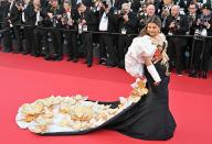 77th International Cannes Film Festival / Festival de Cannes 2024. Day three. Actress Aishwarya Rai Bachchan at the premiere of the film "Megapolis". 16.05.2024 France, Cannes (Anatoliy Zhdanov/Kommersant/POLARIS