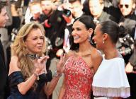77th International Cannes Film Festival / Festival de Cannes 2024. Day four. From left to right: Chopard co-president Caroline Scheufele, actresses Demi Moore and Sophie Wilde at the premiere of the film "Kindness." 17.05.2024 France, Cannes (Anatoliy Zhdanov/Kommersant/POLARIS