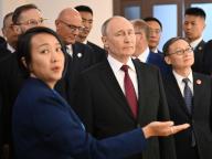 Working trip of Russian President Vladimir Putin to China. Russian President Vladimir Putin (center) during an inspection of the exposition of the VIII Russian-Chinese EXPO. 17.05.2024 China, Harbin (Dmitry Azarov/Kommersant/POLARIS