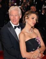 77th International Cannes Film Festival / Festival de Cannes 2024. Day four. Actor Richard Gere and his wife, publicist and public figure Alejandra Silva at the premiere of the film "Oh Canada." 17.05.2024 France, Cannes (Anatoliy Zhdanov/Kommersant/POLARIS