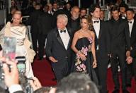 77th International Cannes Film Festival / Festival de Cannes 2024. Day four. From left to right: actress Uma Thurman, actor Richard Gere and his wife, publicist and public figure Alejandra Silva at the premiere of the film "Oh Canada." 17.05.2024 France, Cannes (Anatoliy Zhdanov/Kommersant/POLARIS
