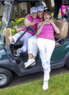 Image Licensed to i-Images \/ Polaris) Picture Agency. 17\/05\/2024. Birmingham, United Kingdom: Zara Tindall, Autumn Phillips and Dolly Maude at a celebrity golf event at The Belfry golf course, United Kingdom: (i-Images \/ Polaris