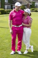Image Licensed to i-Images \/ Polaris) Picture Agency. 17\/05\/2024. Birmingham, United Kingdom: Mike Tindall and Autumn Phillips at a celebrity golf event at The Belfry golf course, United Kingdom: (i-Images \/ Polaris