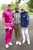 Image Licensed to i-Images \/ Polaris) Picture Agency. 17\/05\/2024. Birmingham, United Kingdom: Mike and Zara Tindall with Denise Lewis at a celebrity golf event at The Belfry golf course, United Kingdom: (i-Images \/ Polaris