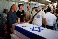 May 19, 2024 - Srigim, Israel: The funeral of Shani Louk,23, who was murdered on October 7th in the Nova festival. Her body was taken to Gaza. A few days ago her body was returned to Israel by the IDF forces. Shani