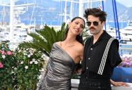 77th International Cannes Film Festival / Festival de Cannes 2024. Day five. Actress Tallinn Abu Hanna (left) and singer Lucky Love during a photo shoot for the film crew of the film âKindness.â 18.05.2024 France, Cannes (Anatoliy Zhdanov/Kommersant/POLARIS