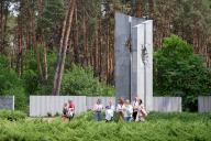 KYIV, UKRAINE - MAY 19, 2024 - Members of the public visit the Bykivnia Graves National Historical and Memorial Reserve on the Day of Remembrance of the Victims of Political Repressions, Kyiv, capital of Ukraine. (UKRINFORM/POLARIS