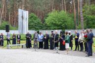 KYIV, UKRAINE - MAY 19, 2024 - The memorial ceremony takes place at the Bykivnia Graves National Historical and Memorial Reserve on the Day of Remembrance of the Victims of Political Repressions, Kyiv, capital of Ukraine. (UKRINFORM/POLARIS