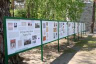 KYIV, UKRAINE - MAY 19, 2024 - The Shot Palette exhibition is underway at the Bykivnia Graves National Historical and Memorial Reserve on the Day of Remembrance of the Victims of Political Repressions, Kyiv, capital of Ukraine. (UKRINFORM/POLARIS