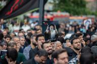 May 20, 2024 - Tehran, Iran: Mourners have gathered in Vali-e-Asr square in downtown Tehran to pray and pay their respect for President Ebrahim Raisi after a helicopter he was flying in along with seven others crashed killing all on board, including the country
