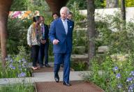 Image Licensed to i-Images / Polaris) Picture Agency. 20/05/2024. London, United Kingdom: King Charles III and Queen Camilla during a visit at the Chelsea Flower Show in London. ( i-Images / Polaris