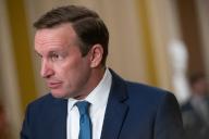 5/21/2024 - Washington, District of Columbia, United States of America: United States Senator Chris Murphy (Democrat of Connecticut) speaks at a weekly post-luncheon press conference in the US Capitol in Washington, D.C. on Tuesday, May 21, 2024. (Annabelle Gordon / CNP / Polaris