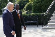 5\/22\/2024 - Washington, District of Columbia, United States of America: United States President Joe Biden welcomes President William Ruto of Kenya to the White House in Washington, DC on May 22, 2024. (Yuri Gripas \/ CNP \/ Polaris