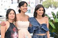 77th International Cannes Film Festival / Festival de Cannes 2024. Day nine. From left to right: actresses Pascal Cannes, Rakhi Thakrar and Mia Garcia during a photo shoot for the film âSeptember Speaks.â 22.05.2024 France, Cannes (Anatoliy Zhdanov/Kommersant/POLARIS