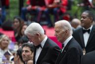 May 23, 2024 - Washington, DC, United States: Former United States President Bill Clinton and US President Joe Biden during a state dinner in honor of Kenya