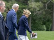 5/24/2024 - Washington, District of Columbia, United States of America: United States President Joe Biden and first lady Dr. Jill Biden depart Fort Lesley J. McNair in Washington, DC en route to Wilmington, Delaware on Friday, May 24, 2024. (Ron Sachs / CNP / Polaris