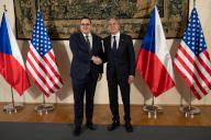 Secretary Antony J. Blinken meets with Czech Foreign Minister Jan LipavskÃ½ in Prague, Czechia, May 30, 2024. (POLARIS