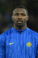 Marcus Thuram of FC Internazionale look during the Serie A match between Frosinone Calcio vs FC Internazionale at Benito Stirpe Stadium on May 10,2024 in Frosinone, italy Final score 0-5 (Photo by Agostino Gemito/Pacific Press