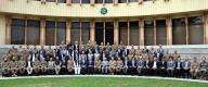 RAWALPINDI, PAKISTAN, APR 26: Chief of Army Staff (COAS), General Syed Asim Munir in a group photo along with Ahsan Iqbal, Federal Minister for Planning and Development, Rana Tanveer Hussain, Federal Minister for National Food Security and other officials during Green Pakistan Initiative (GPI) Conference held in Rawalpindi on Friday, April 26, 2024. (PPI Images